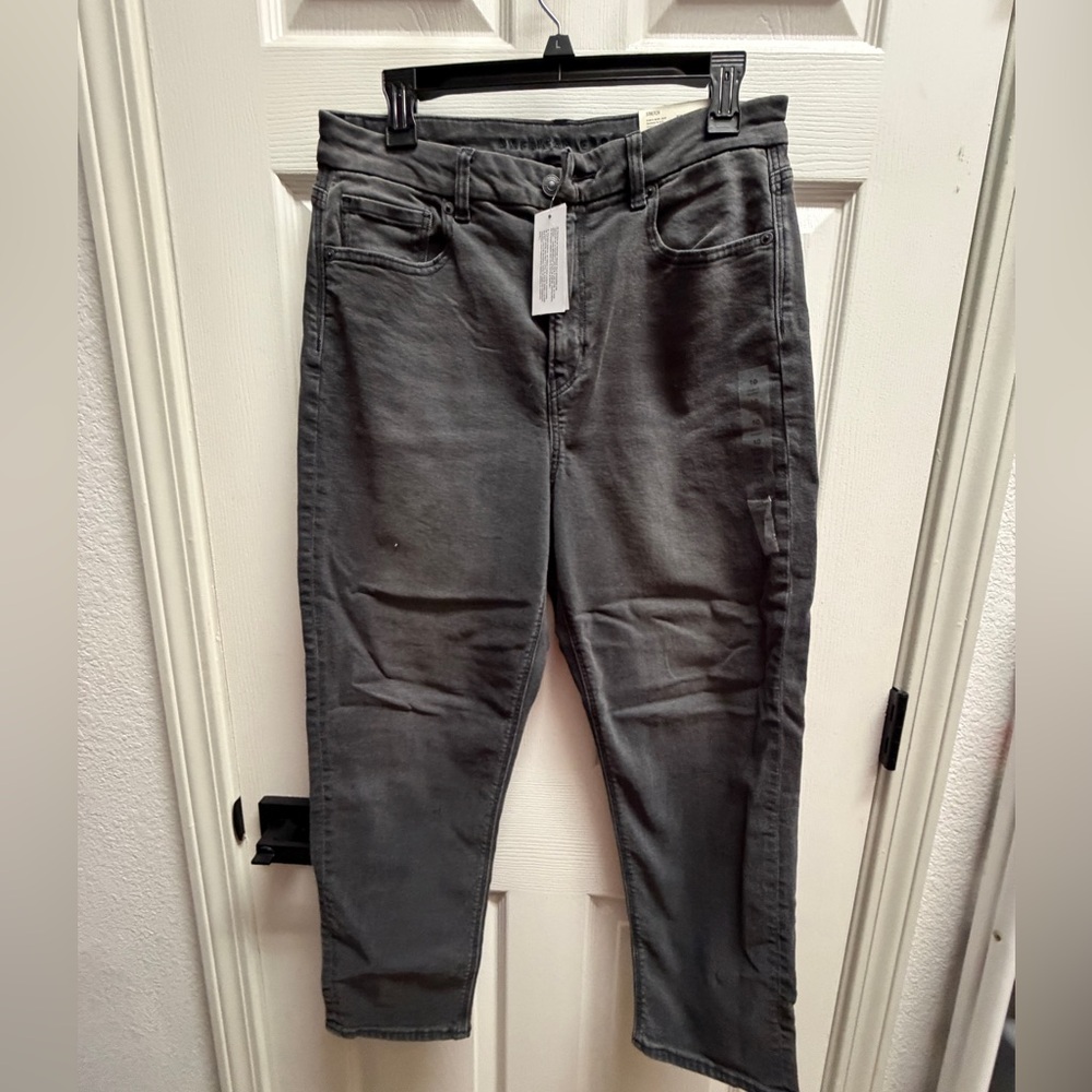 American Eagle Curvy Mom Jean Washed Black Stretch
